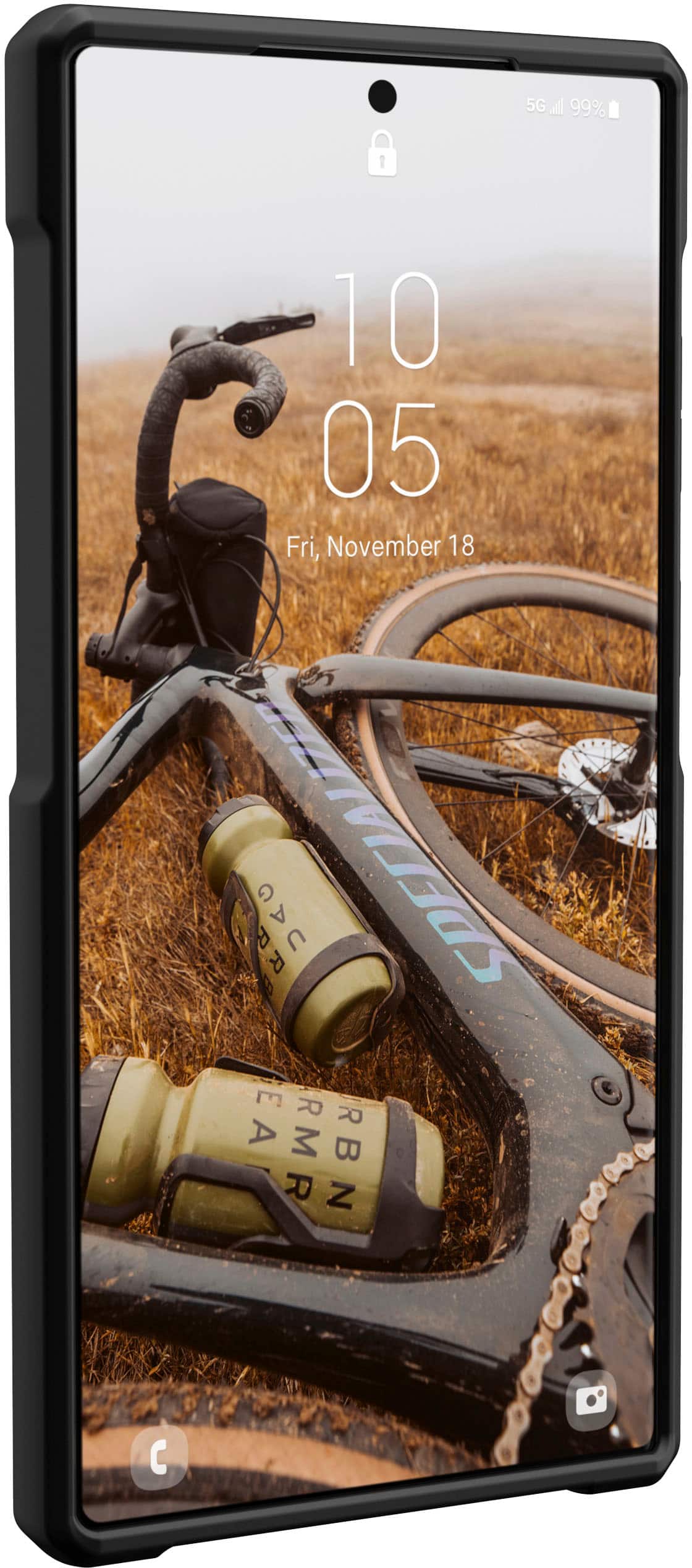 Alt View 3. UAG - Metropolis LT Pro Case for Galaxy S23 Ultra - Kevlar Black.