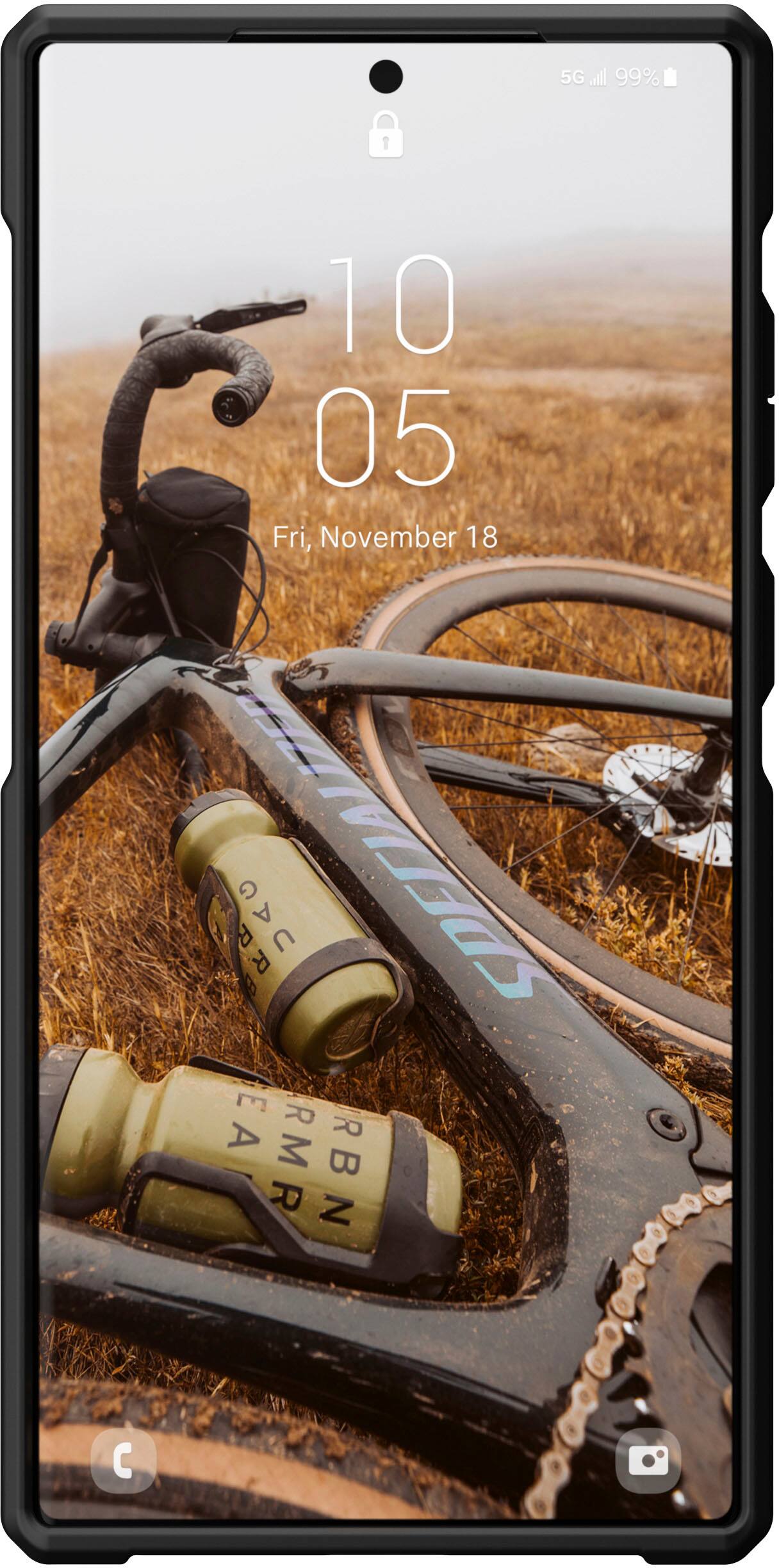 Alt View 12. UAG - Metropolis LT Pro Case for Galaxy S23 Ultra - Kevlar Black.