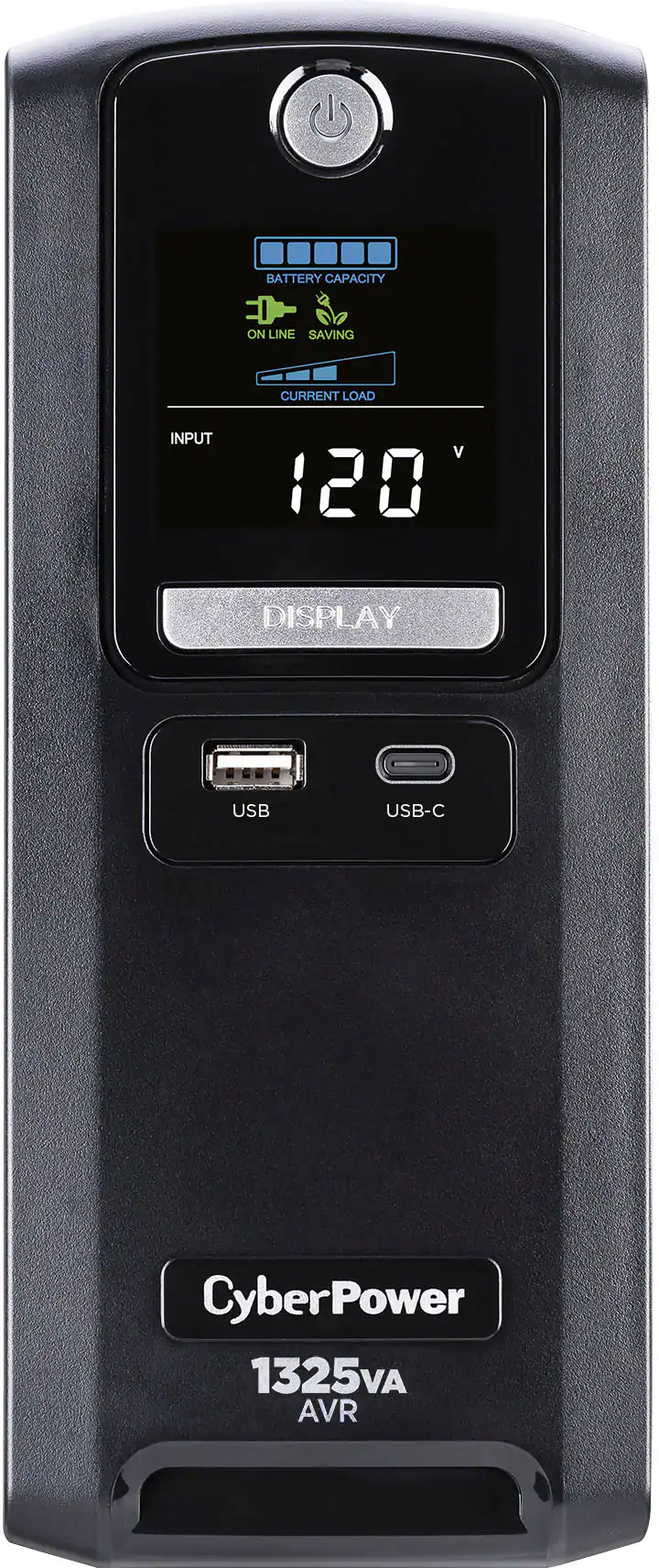 Front. CyberPower - LX1325GU3 Battery Backup UPS Systems - Black.