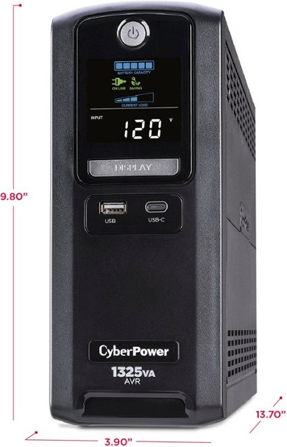 CyberPower - LX1325GU3 Battery Backup UPS Systems - Black_3