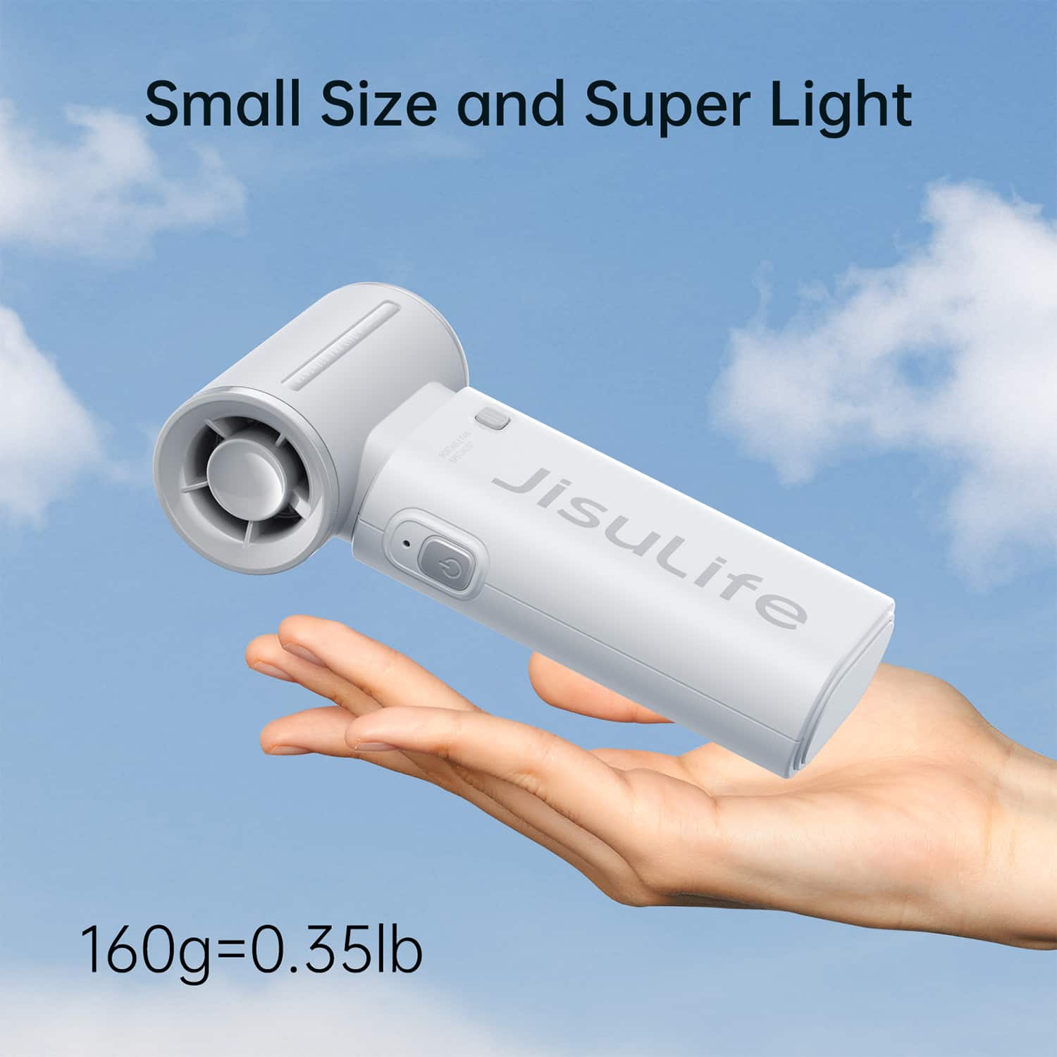 Jisulife Handheld Fan Life9, 12H Max Cooling Time, 3600mAh USB
