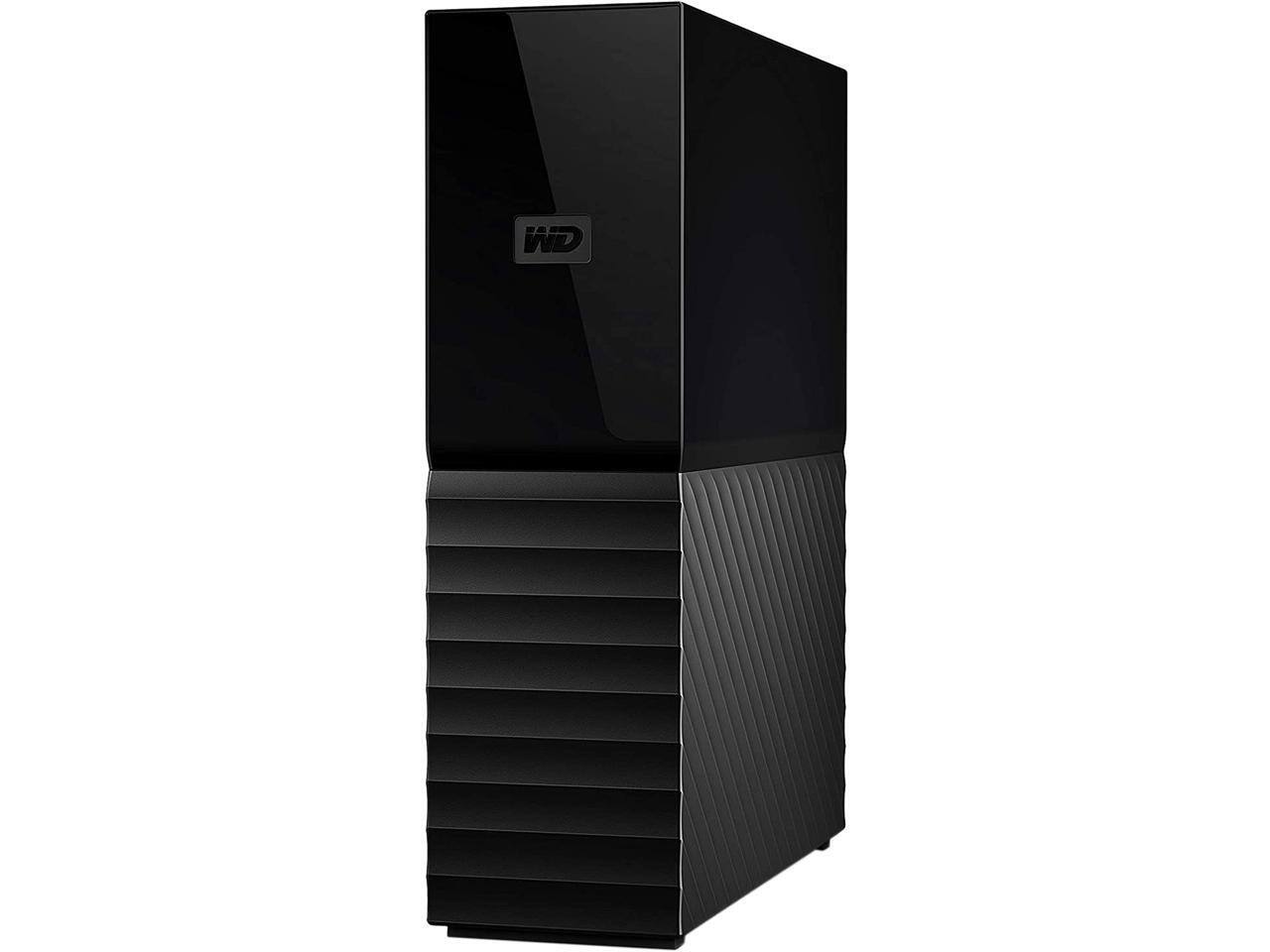 Front. Western Digital - WD My Book 16TB USB 3.0, Micro-B External Desktop Hard Drive WDBBGB0160HBK-NESN Black - Black.