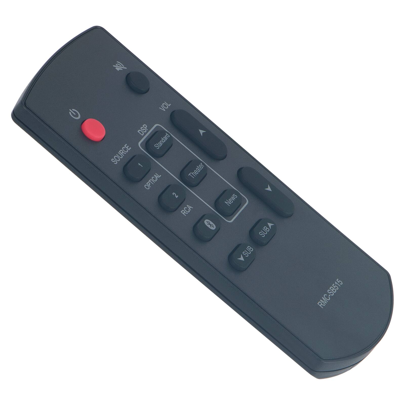 VOL DSP Standard SOURCE 1 Theater OPTICAL 2 RCA T News SUB SUB RMC-SB515