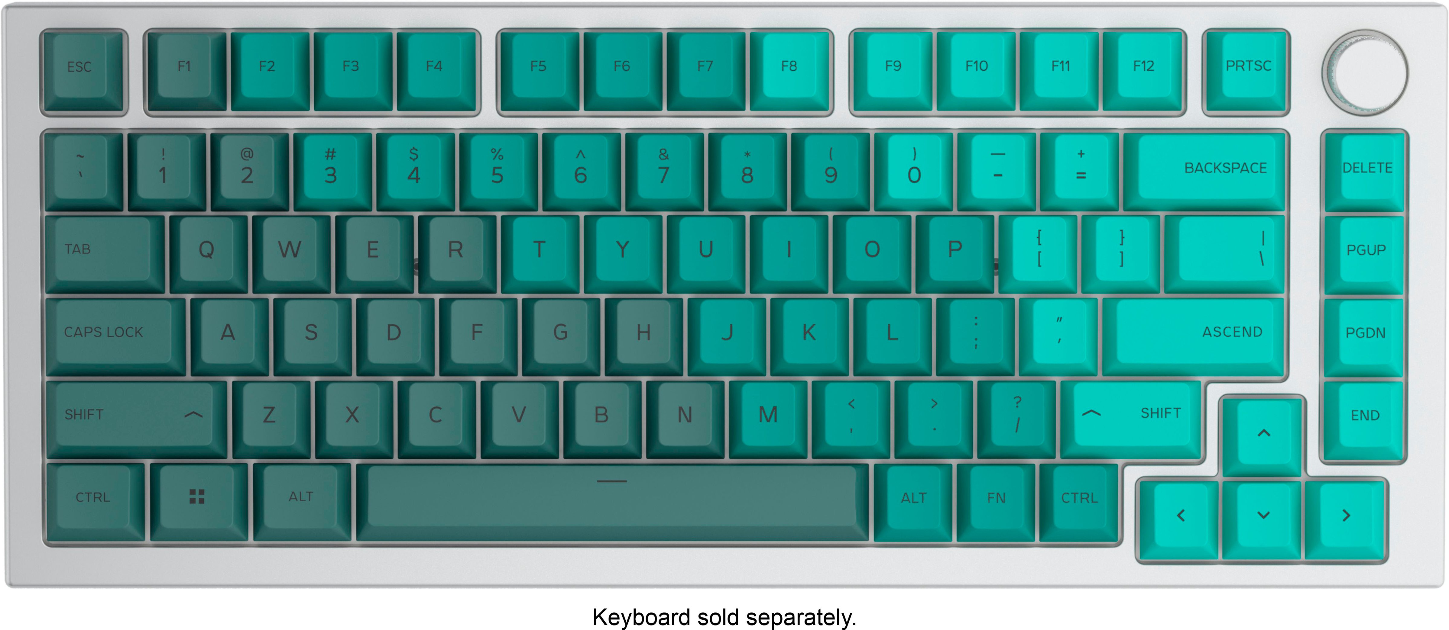 Keycaps para teclados mecánicos Glorious PBT Rain Forest ISO (Español)
