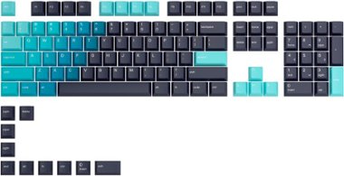 Glorious - GPBT Dye Sublimated Keycaps 114 Keycap Set for 100% 85% 80% TKL 60% Compact 75% Mechanical Keyboards - Celestial Ice - Front_Zoom