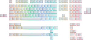 Glorious - GPBT Aura V2 Keycaps - White - Front_Zoom