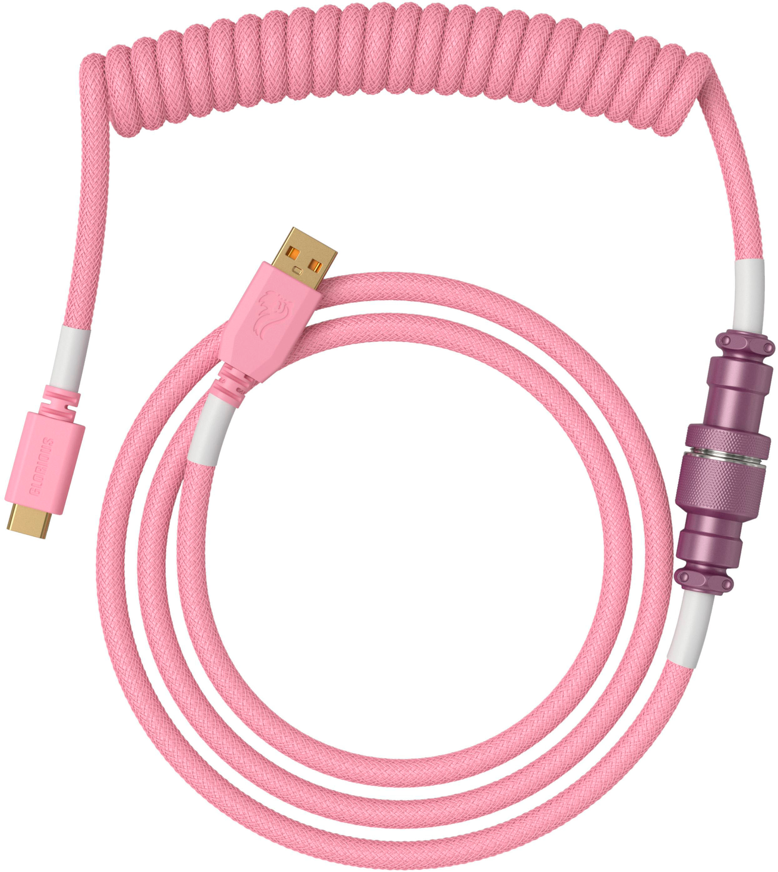 Glorious Coiled USB-C Artisan Braided Keyboard Cable for Mechanical Gaming  Keyboards Pink GLO-CBL-COIL-PP - Best Buy
