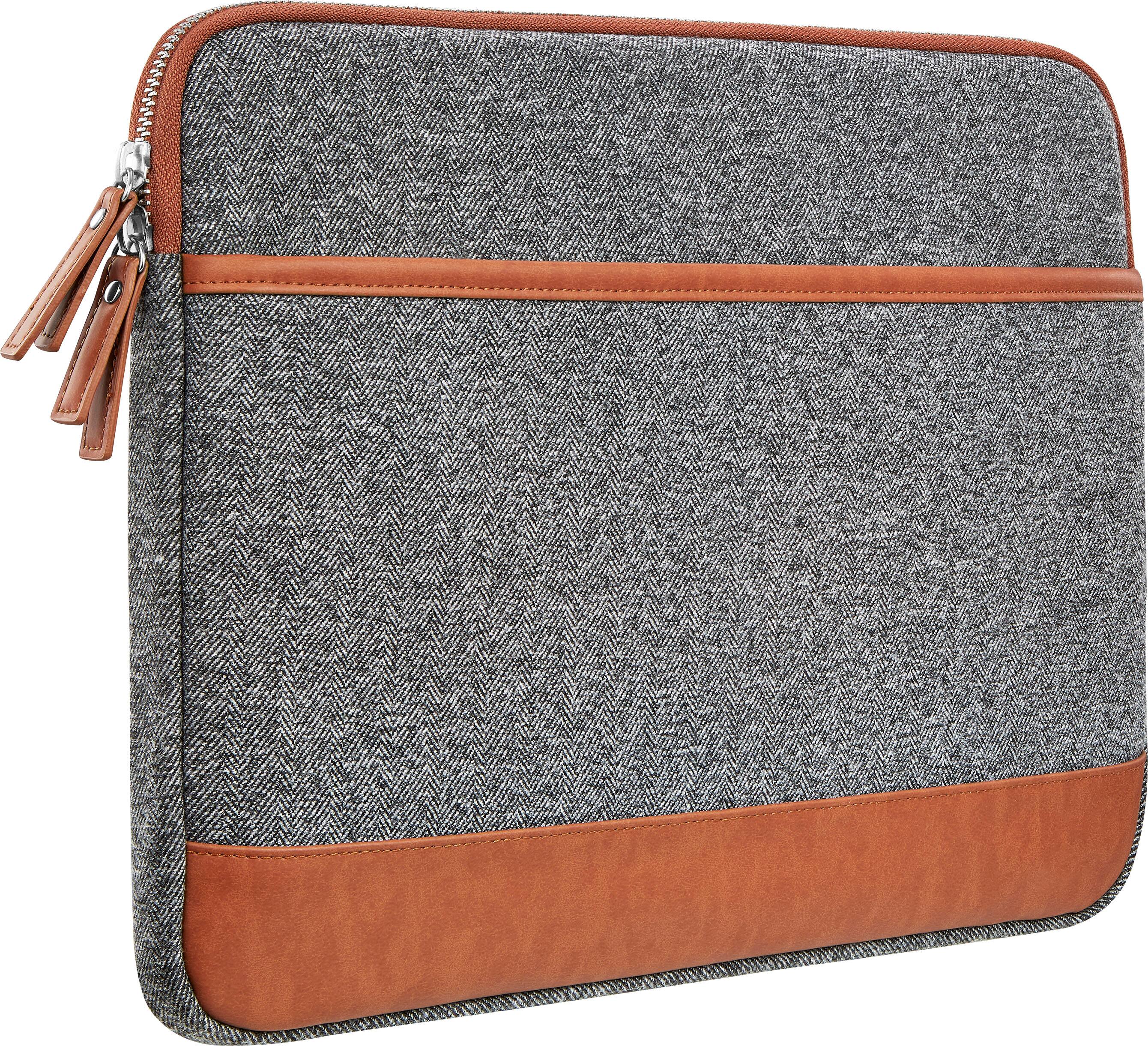 Angle. Insignia™ - Laptop Sleeve for Most 14” Laptops - Gray.