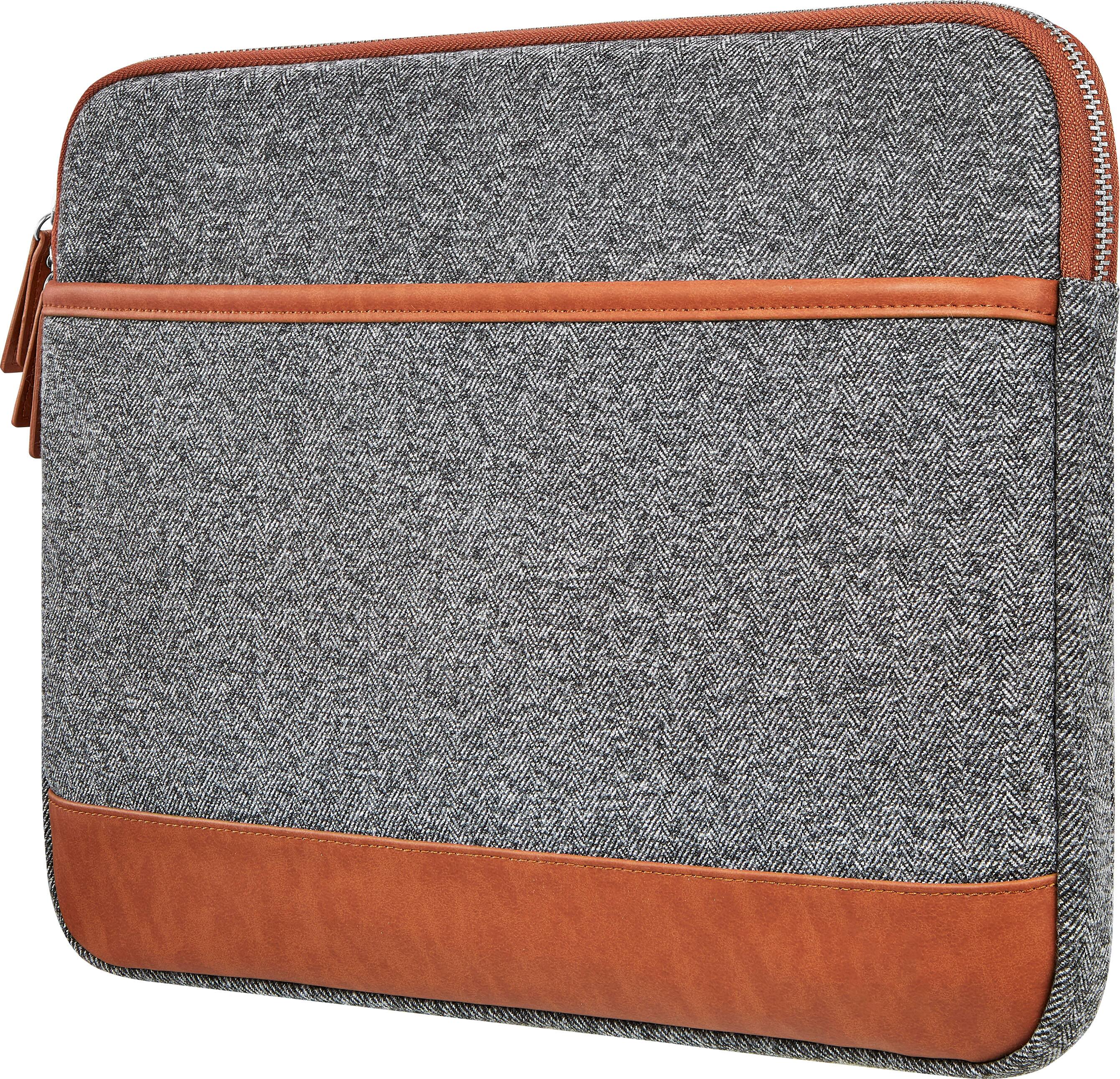 Left. Insignia™ - Laptop Sleeve for Most 14” Laptops - Gray.