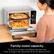 Family-sized capacity: Fit up to a 12" pizza in the Rapid Top Oven and 6 lbs. of wings in the Convection & Air Fry Bottom Oven.