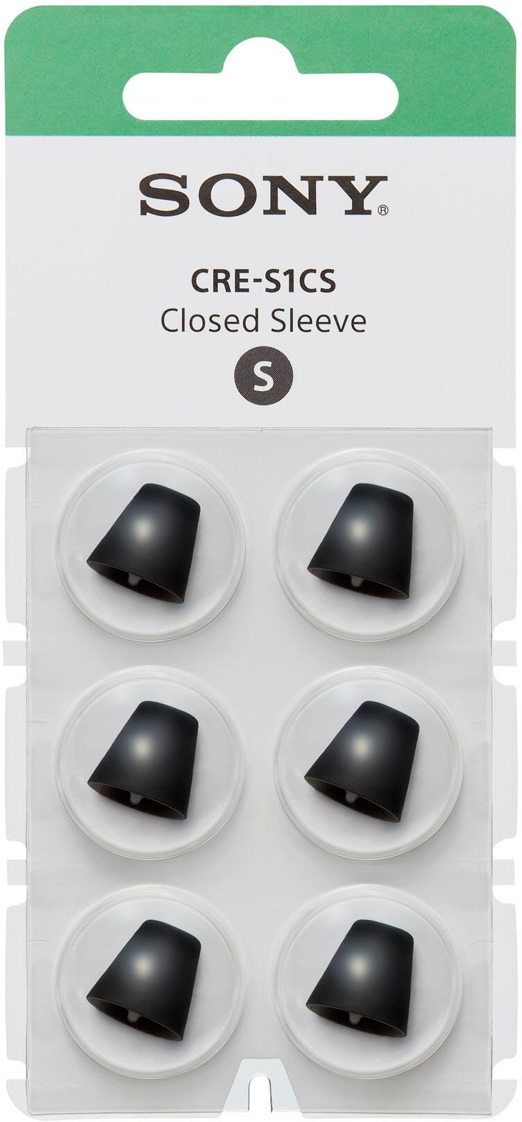 Front. Sony - OTC Hearing Aid Closed Sleeve for CRE-E10 - Black.