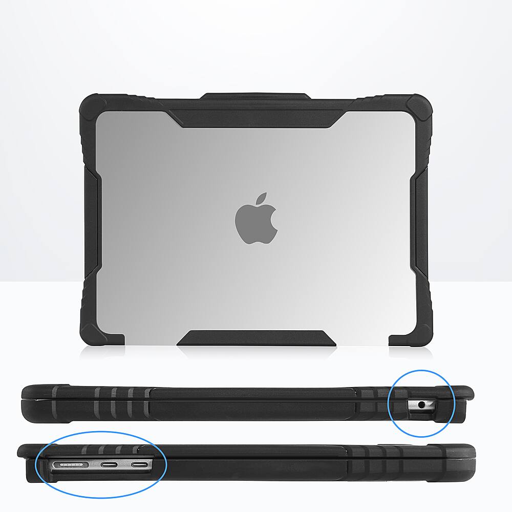 Alt View 11. Techprotectus - Shockproof rugged case that fits the 2022-2024 MacBook Air 13.6" with Apple M2/M3 Chip. - Black.