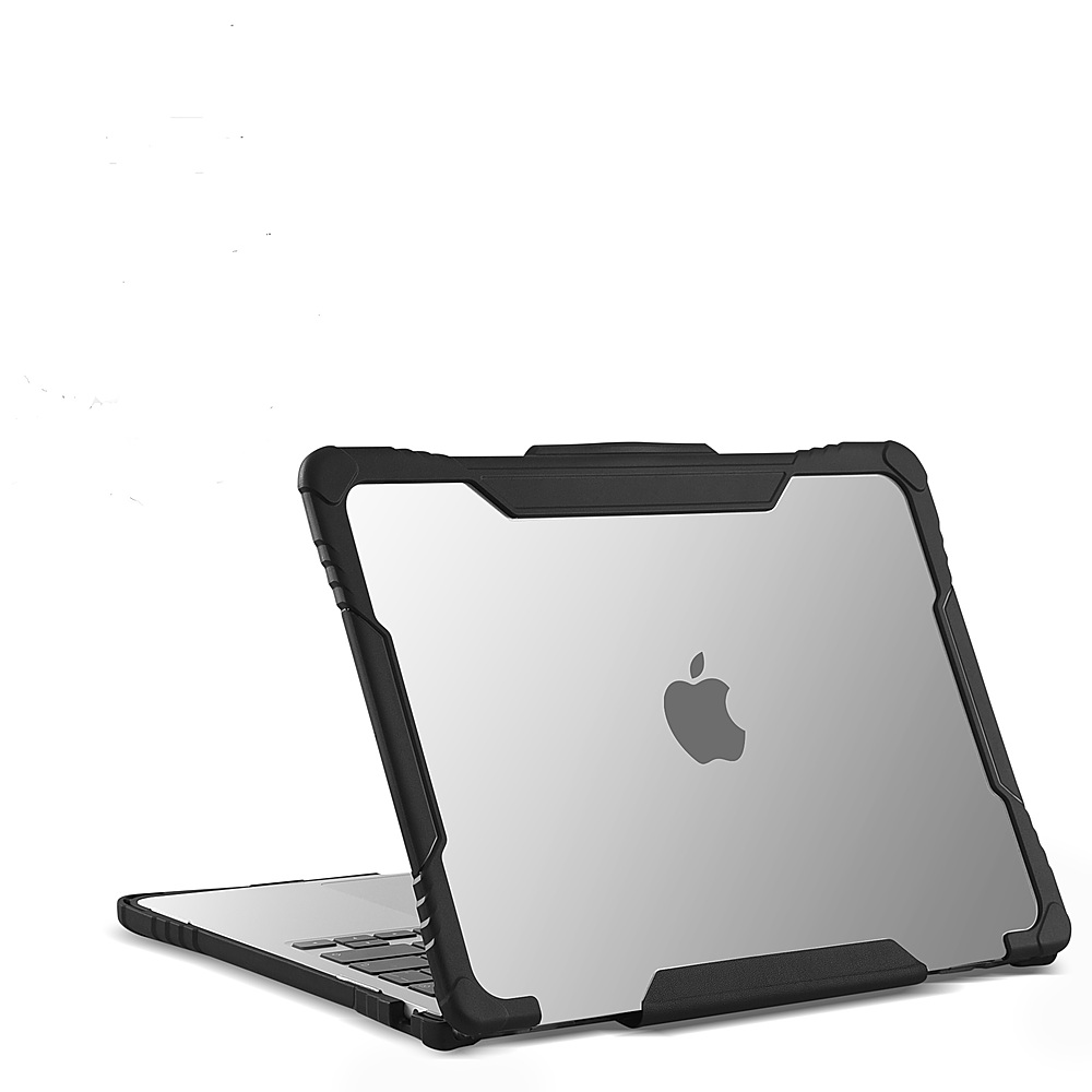 Achetez Pour MacBook Air 13 Pouces (2022) (M2 A2681) Case de Protection  Contre L'ordinateur Portable Anti-rayures PC Hard PC Avec Kickstand - le  Noir de Chine