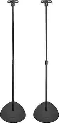 Insignia™ - 28 – 38" Adjustable Height Speaker Stands for Satellite Speakers - Black