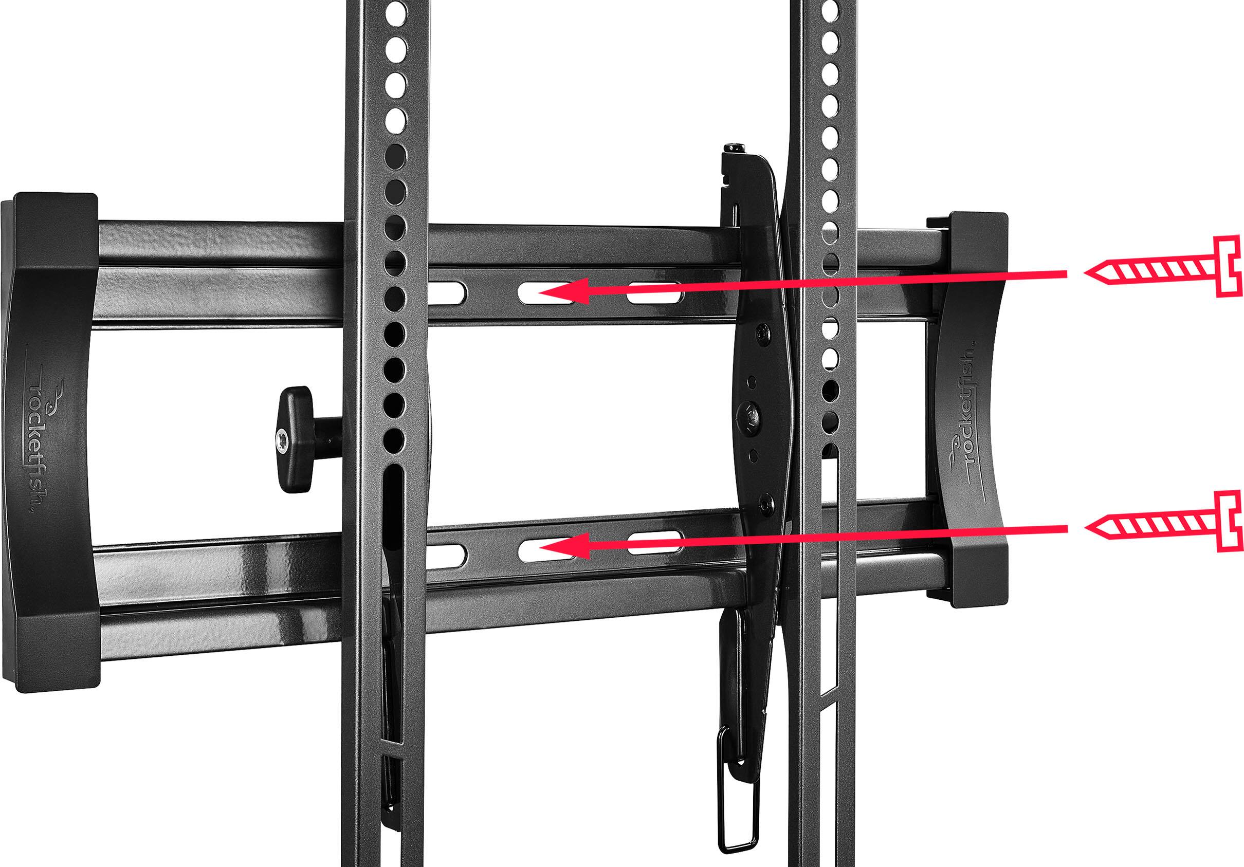Alt View 12. Rocketfish™ - Tilting TV Wall Mount for Most 32"-55" TVs - Black.