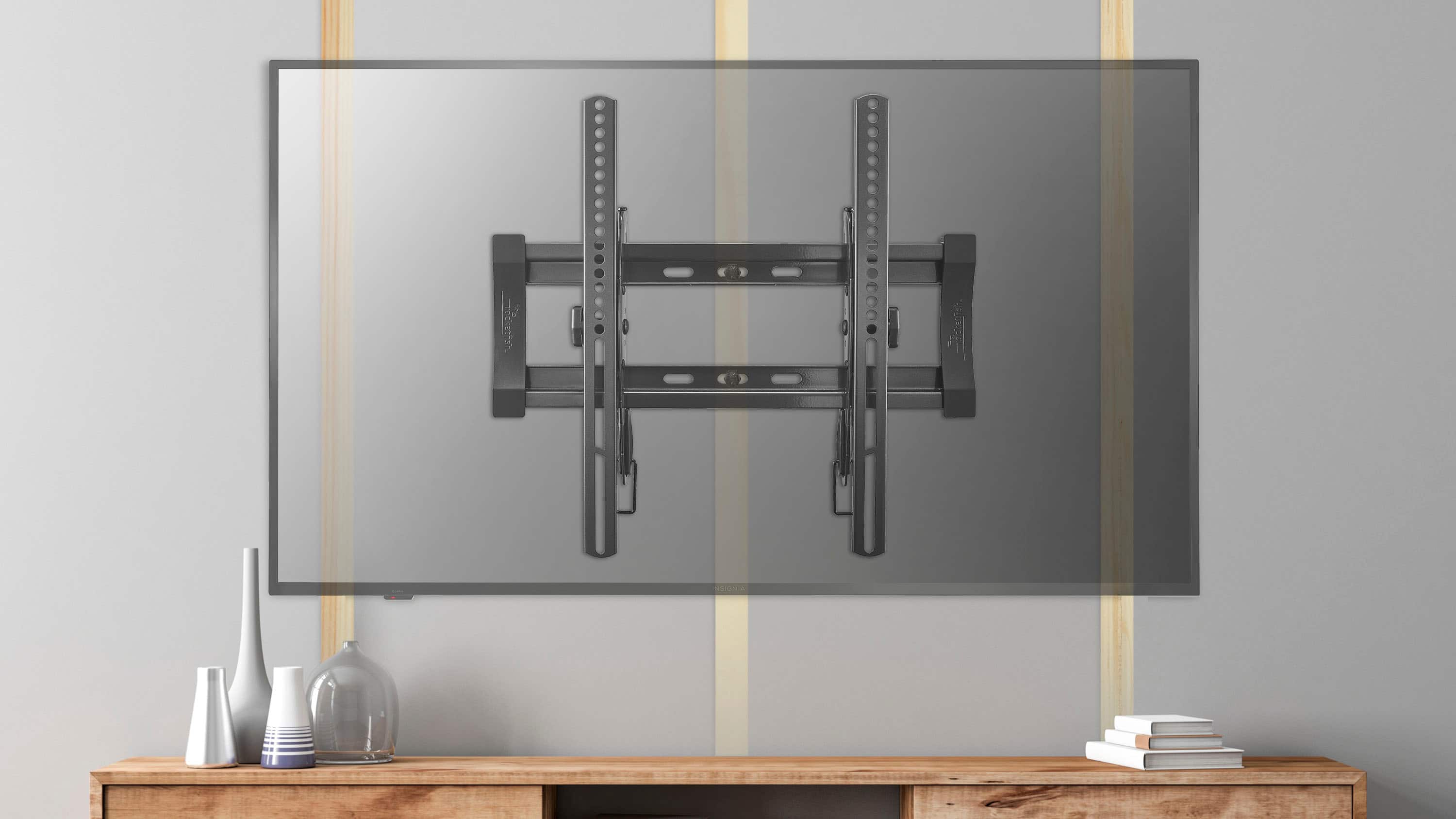 Alt View 11. Rocketfish™ - Tilting TV Wall Mount for Most 32"-55" TVs - Black.
