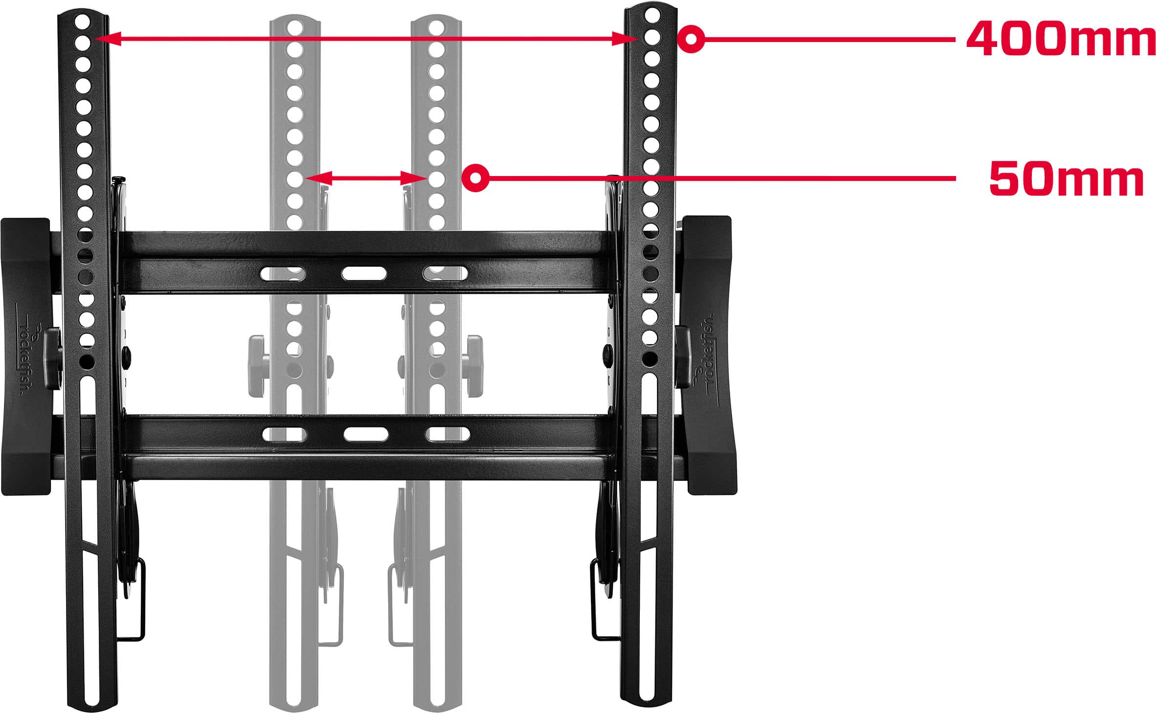 Alt View 13. Rocketfish™ - Tilting TV Wall Mount for Most 32"-55" TVs - Black.
