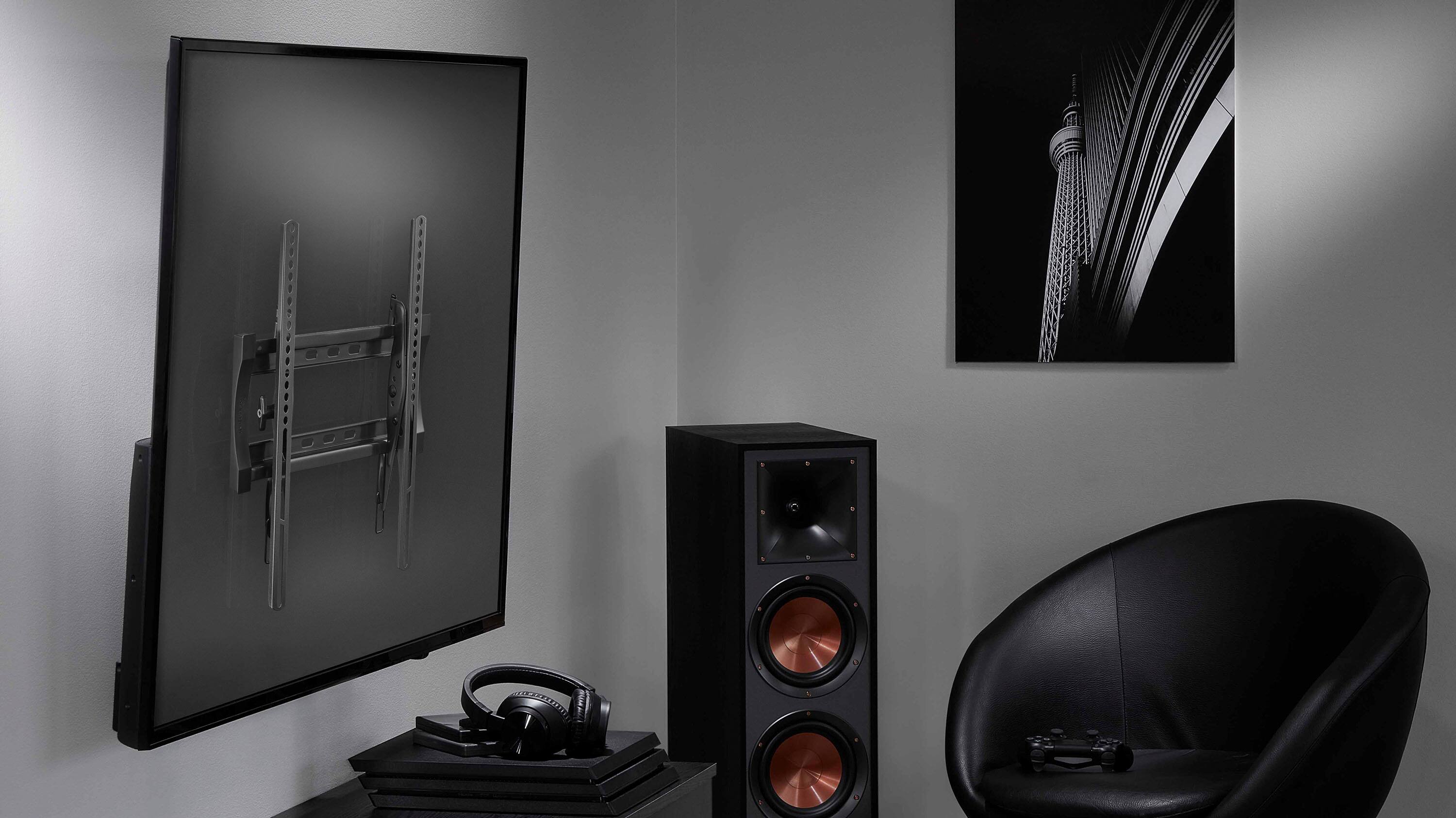 Alt View 15. Rocketfish™ - Tilting TV Wall Mount for Most 32"-55" TVs - Black.