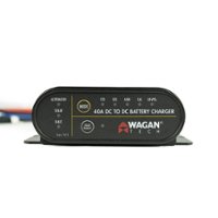 Wagan - 40 Amp DC to DC Battery Charger - Black - Front_Zoom