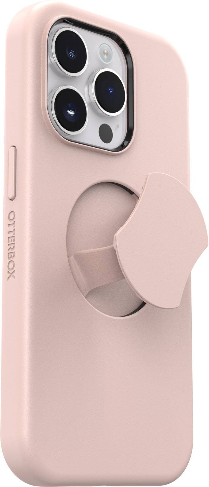 Angle. OtterBox - OtterGrip Symmetry Series Hard Shell for Apple iPhone 14 Pro - Made Me Blush.
