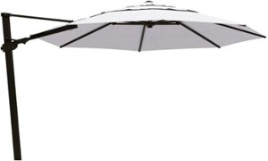 Yardbird® - 11.5' Octagon Cantilever Umbrella - Silver - Front_Zoom