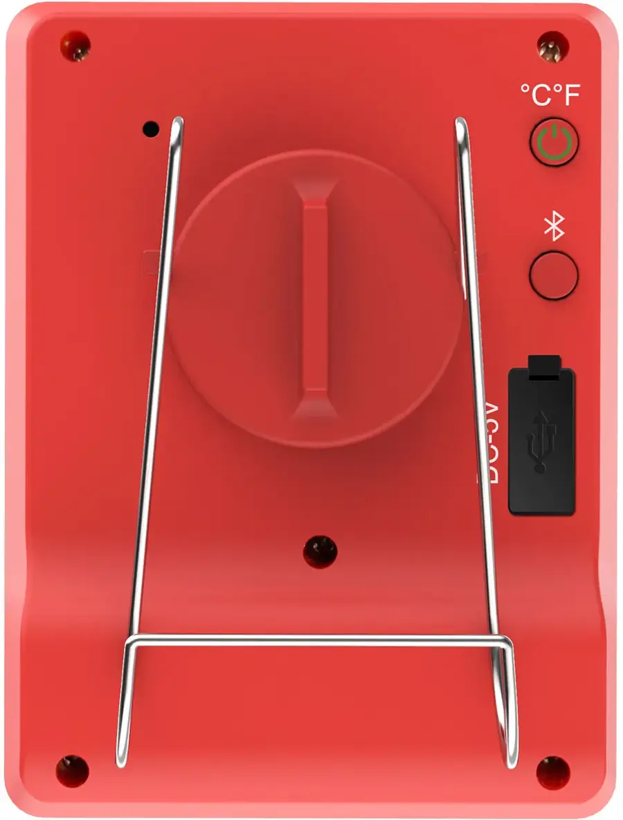Alt View 30. ThermoPro - Bluetooth 4 Probes Wireless Food Thermometer - Black/Red.