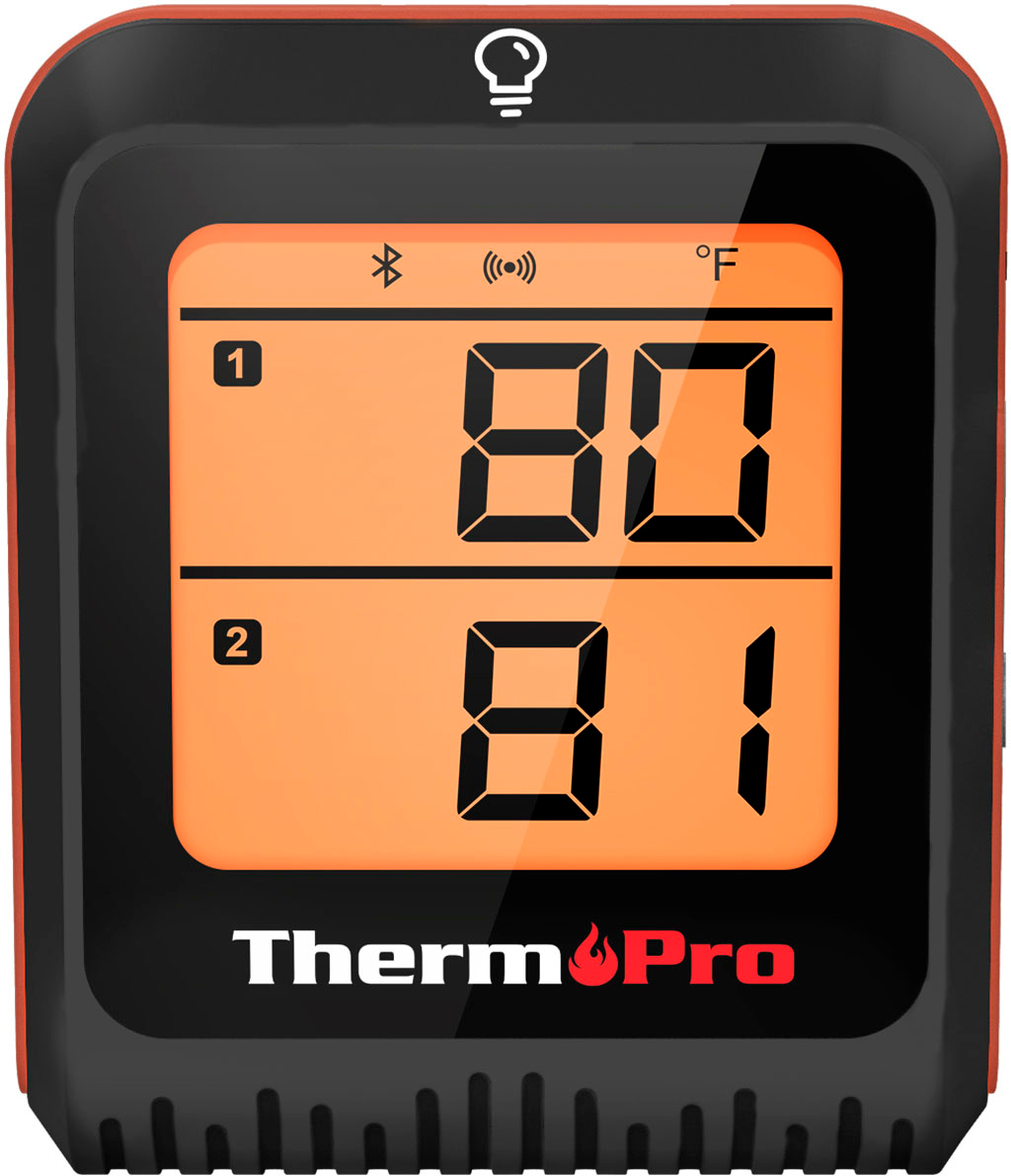 ThermoPro - Bluetooth Dual Probe Digital Meat Thermometer - Black