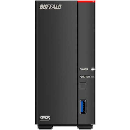 Front. Buffalo Technology - LinkStation 710 2TB External Network Attached Storage (NAS) - Black.