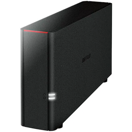 Front. Buffalo Technology - LinkStation 210 6TB External Network Attached Storage (NAS) - Black.