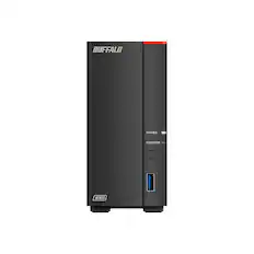 Front. Buffalo Technology - LinkStation 710 4TB External Network Attached Storage (NAS) - Black.