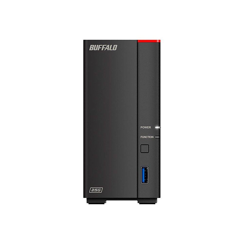 Front. Buffalo Technology - LinkStation 710 4TB External Network Attached Storage (NAS) - Black.