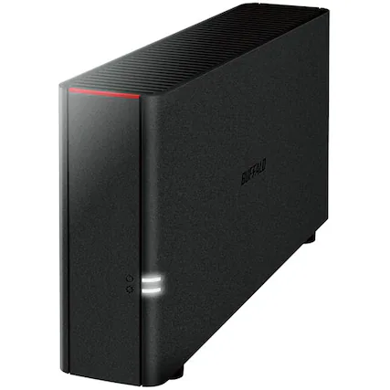 Front. Buffalo Technology - LinkStation 220 12TB External Network Attached Storage (NAS) - Black.