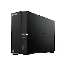 Front. Buffalo Technology - LinkStation 710 8TB External Network Attached Storage (NAS) - Black.