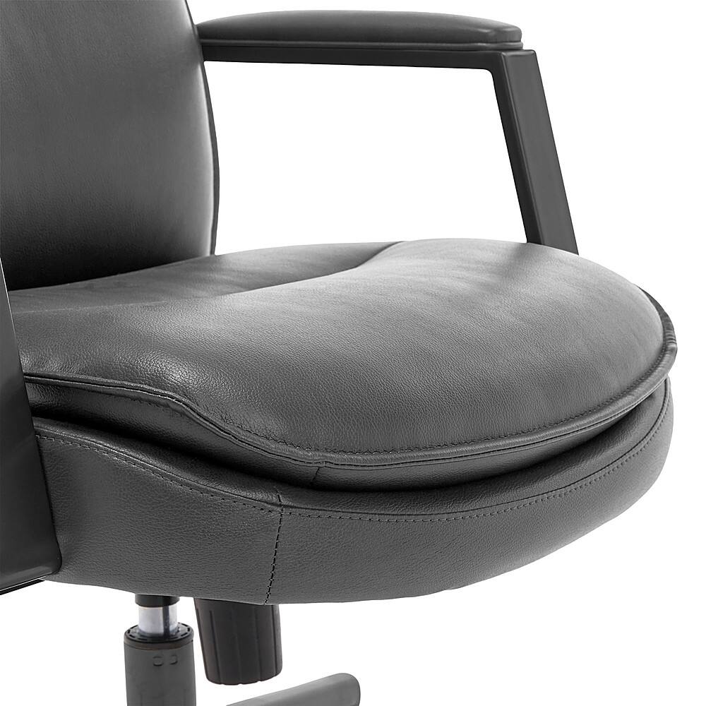 Thomasville Upton Bonded Leather Office Chair Gray 51421GRY Best Buy