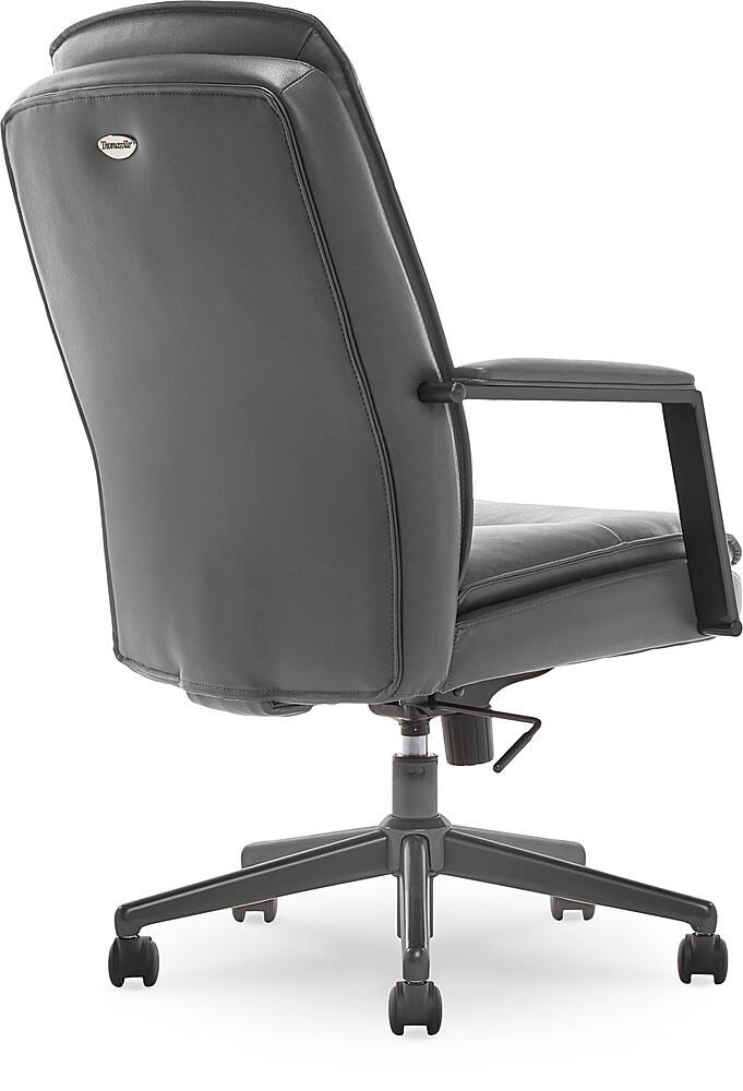 Thomasville Upton Bonded Leather Office Chair Gray 51421GRY Best Buy