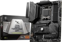 MSI - MAG B650 Tomahawk WIFI (Socket AM5) AMD B650 ATX DDR5 Wi-Fi 6E Motherboard - Black - Front_Zoom