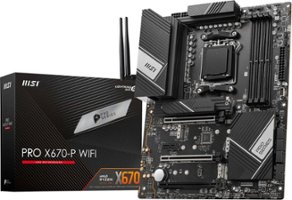 MSI - PRO X670-P WIFI (Socket LGA 1718) USB 3.2 AMD Motherboard - Black - Front_Zoom