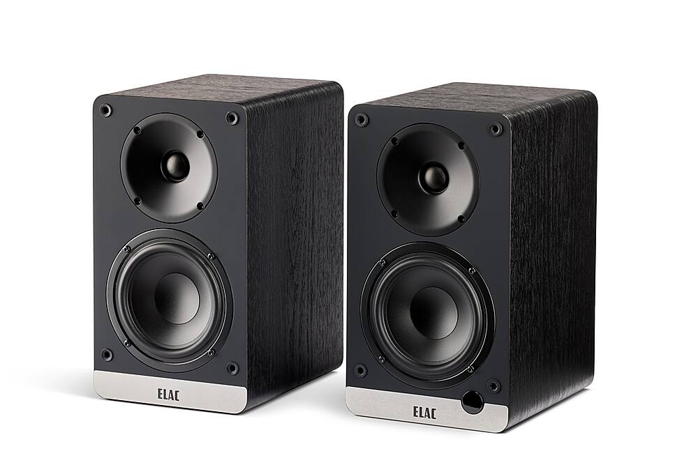Back. ELAC - Debut Connex Powered Bookshelf Outdoor Speakers (Pair) with ARC - Black.