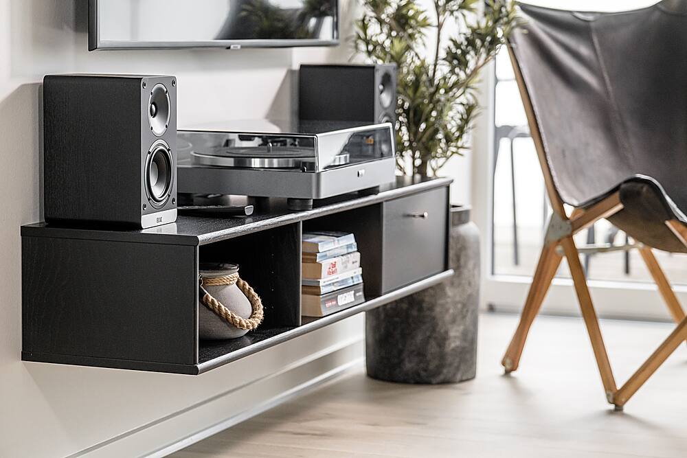 Alt View 27. ELAC - Debut Connex Powered Bookshelf Outdoor Speakers (Pair) with ARC - Black.