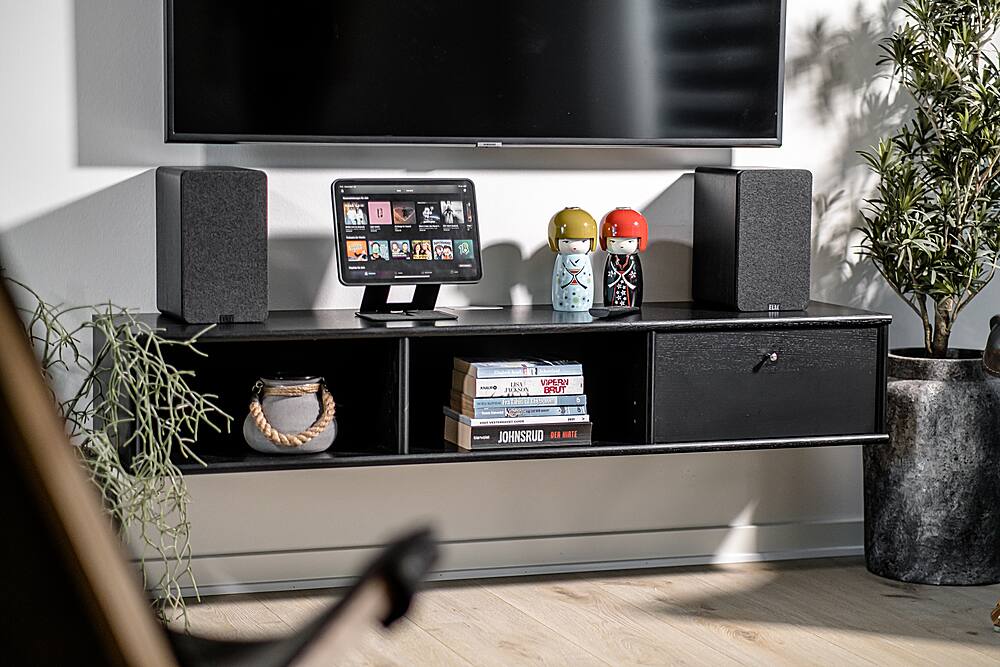 Alt View 29. ELAC - Debut Connex Powered Bookshelf Outdoor Speakers (Pair) with ARC - Black.