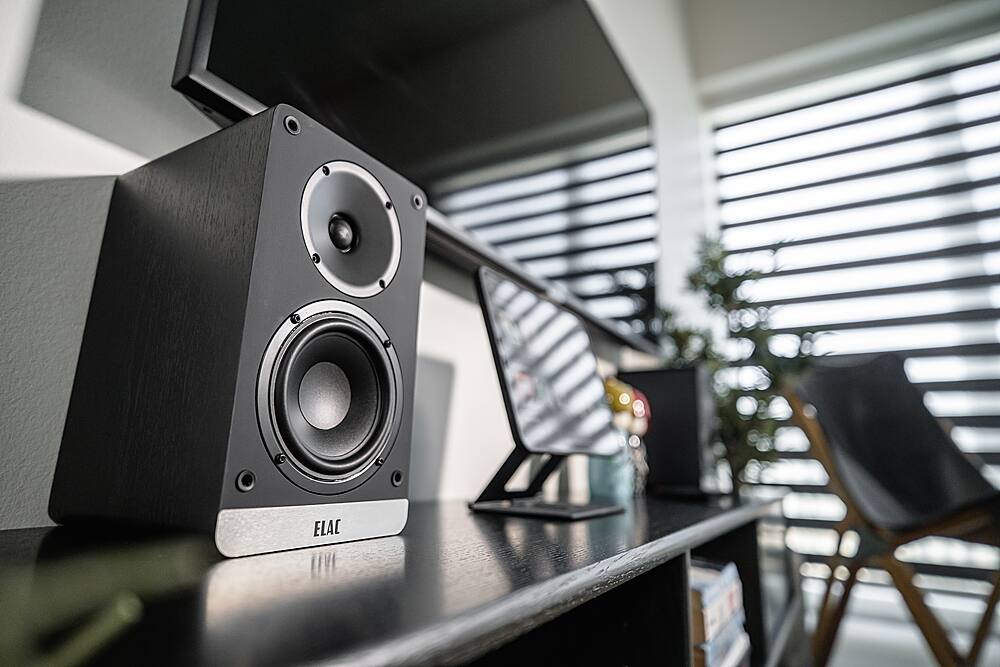 Alt View 30. ELAC - Debut Connex Powered Bookshelf Outdoor Speakers (Pair) with ARC - Black.