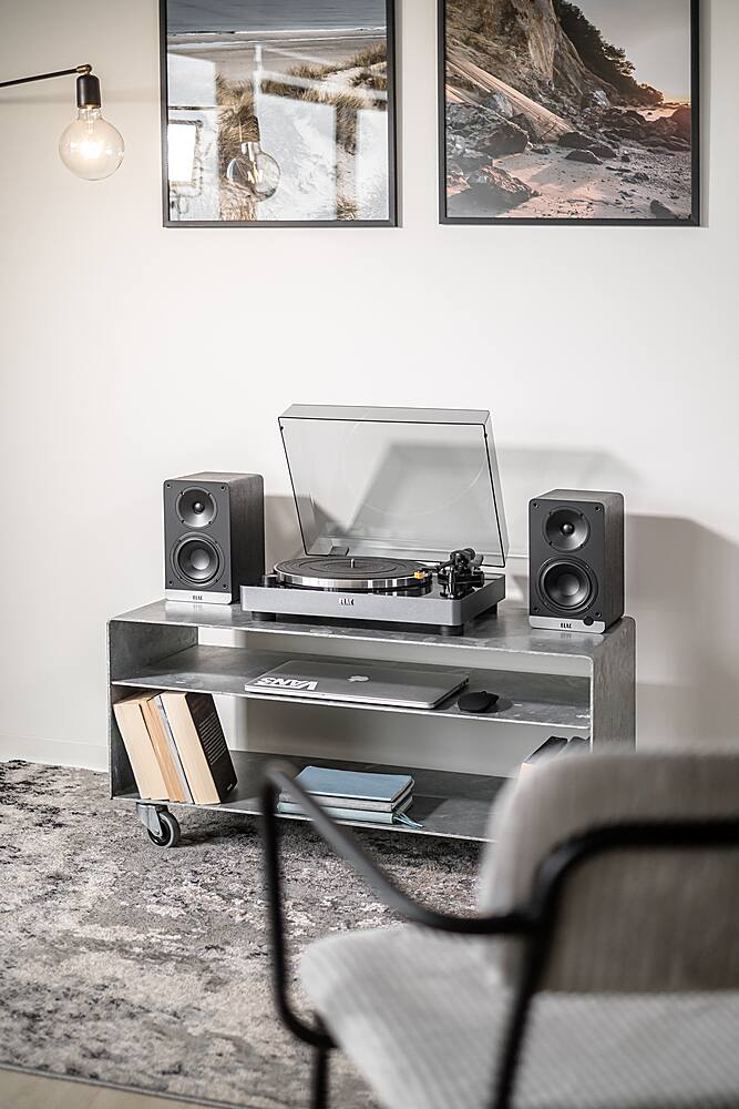 Alt View 31. ELAC - Debut Connex Powered Bookshelf Outdoor Speakers (Pair) with ARC - Black.