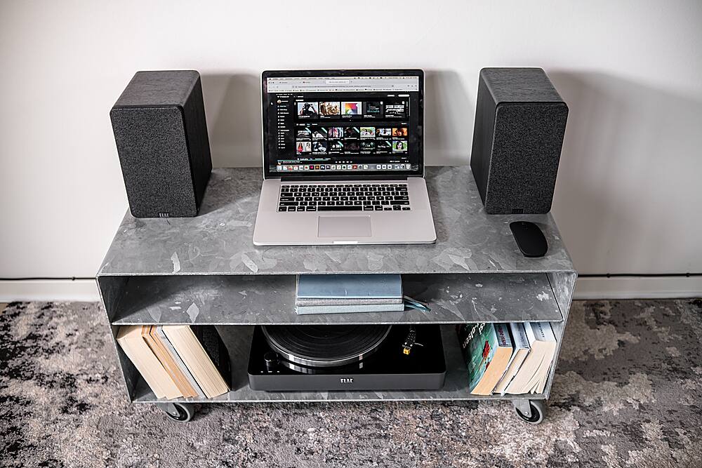 Alt View 34. ELAC - Debut Connex Powered Bookshelf Outdoor Speakers (Pair) with ARC - Black.