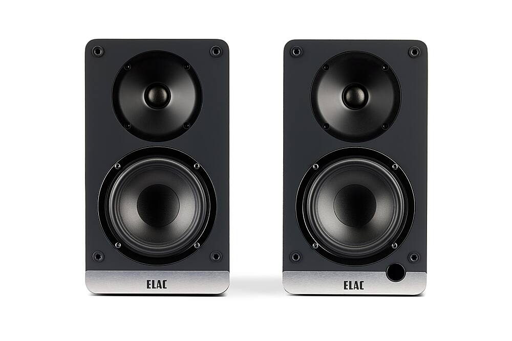 Alt View 21. ELAC - Debut Connex Powered Bookshelf Outdoor Speakers (Pair) with ARC - Black.