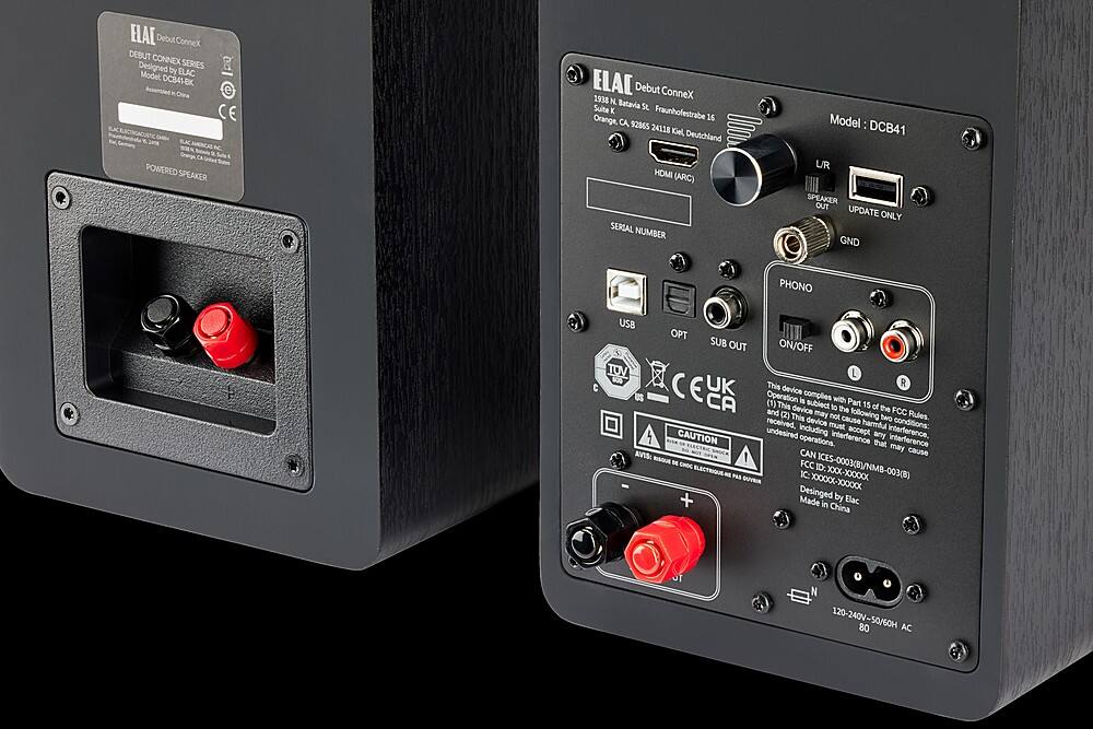 Alt View 16. ELAC - Debut Connex Powered Bookshelf Outdoor Speakers (Pair) with ARC - Blue.