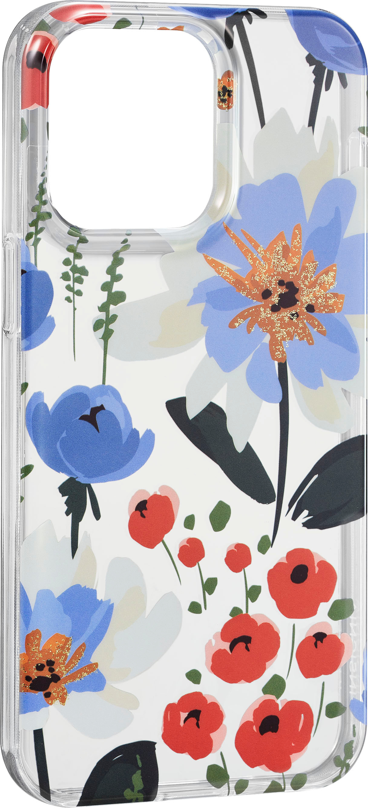 Angle View: Insignia™ - Hard-Shell Case for iPhone 14 Pro Max - Spring Flowers