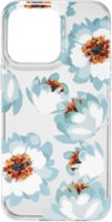 Insignia™ - Hard-Shell Case for iPhone 14 Pro Max - Blue flower - Front_Zoom