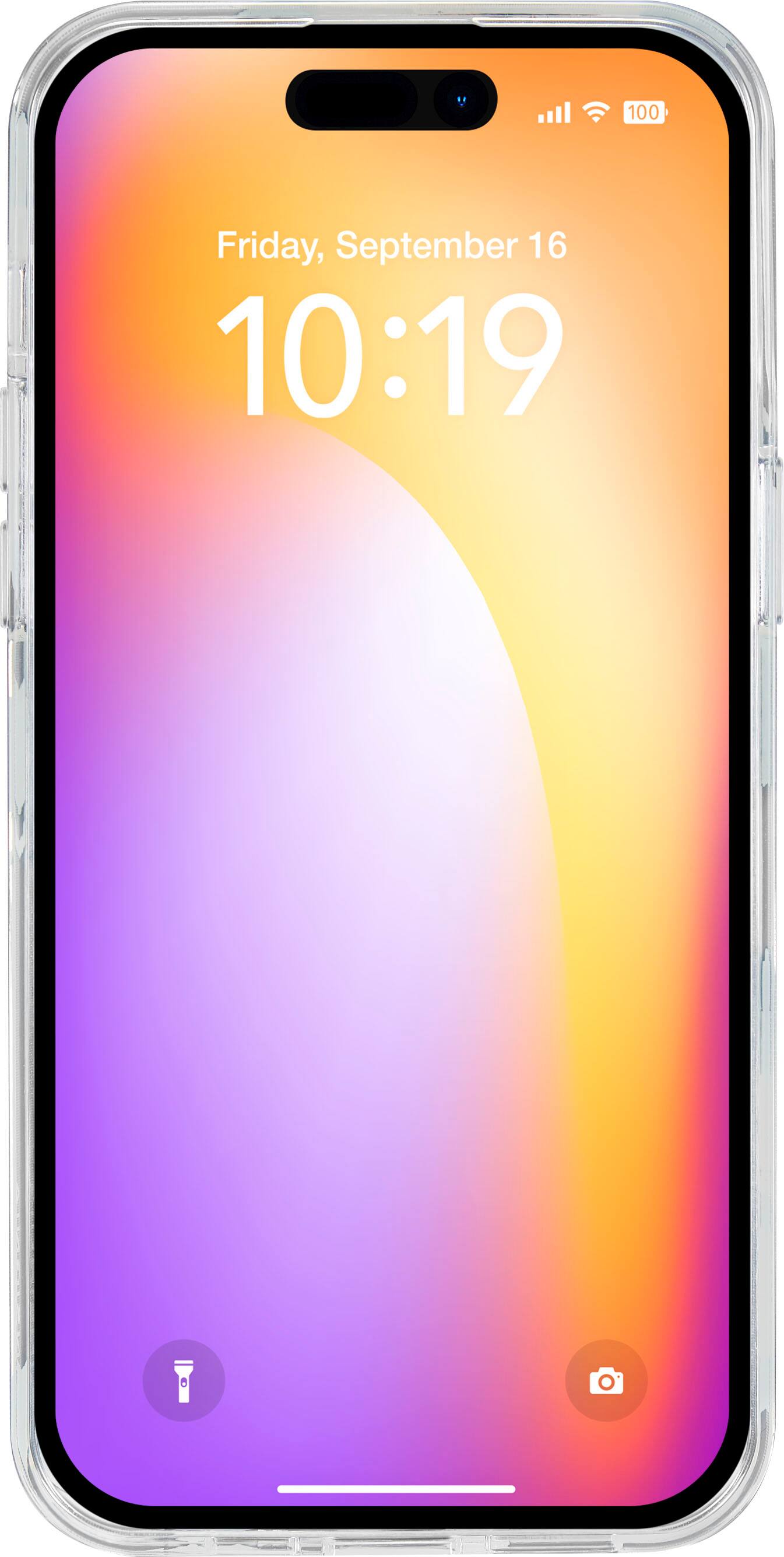 Alt View 11. Insignia™ - Hard-Shell Case for iPhone 14 Pro Max - Blue flower.