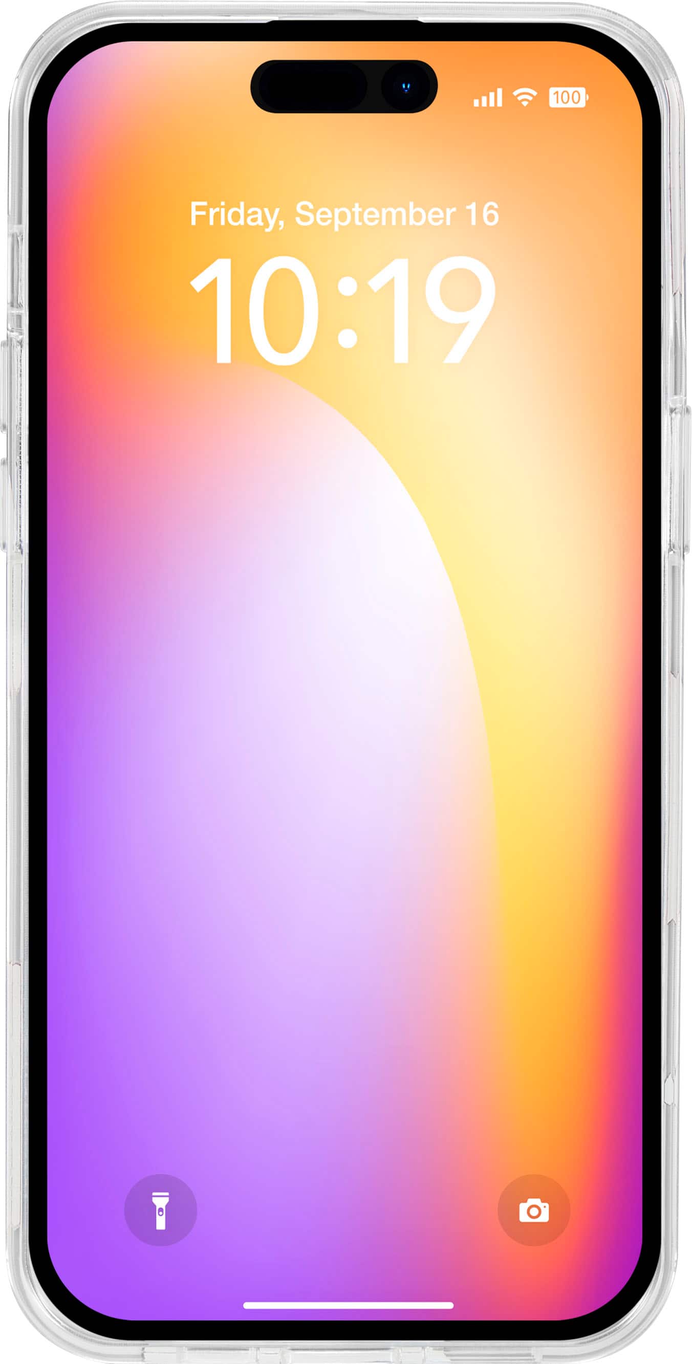 Alt View 11. Insignia™ - Hard-Shell Case for iPhone 14 Pro - Peaches.