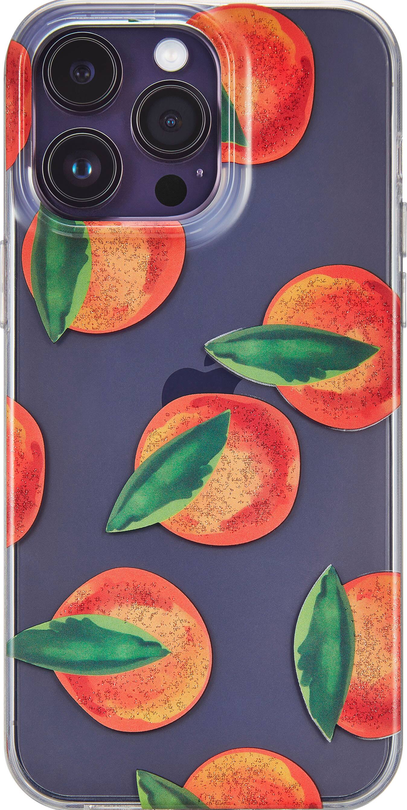 Alt View 3. Insignia™ - Hard-Shell Case for iPhone 14 Pro - Peaches.